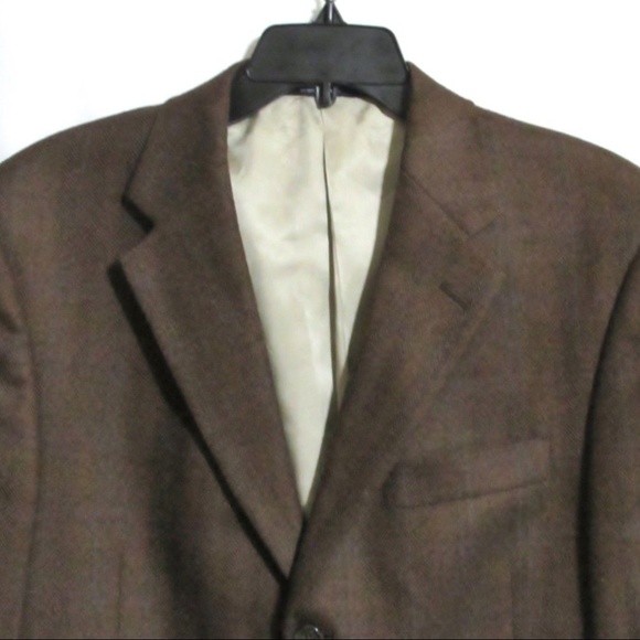 HART SCHAFFNER MARX BROWN SPORT COAT 40 REGULAR - Picture 2 of 4